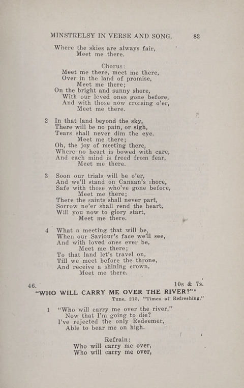 Minstrelsy In Verse and Song: Being a collection of Original Psalms, Hymns and Poems for the Home, covering a period of more than fifty years in their production page 83