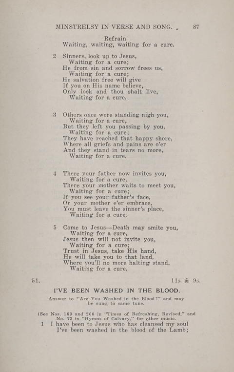 Minstrelsy In Verse and Song: Being a collection of Original Psalms, Hymns and Poems for the Home, covering a period of more than fifty years in their production page 87