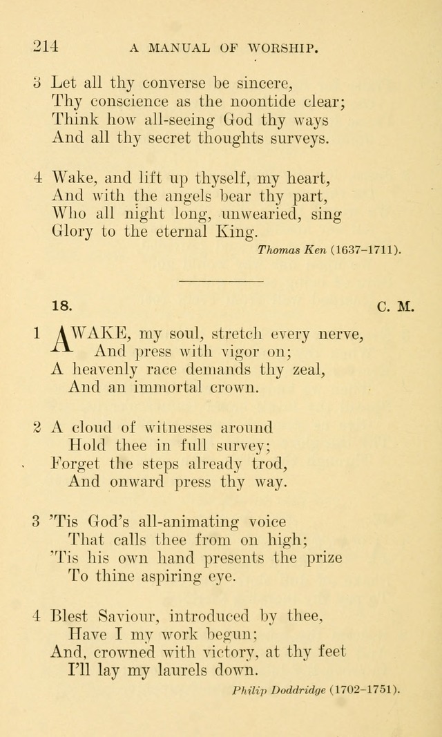 A Manual of Worship: for the chapel of Girard College page 219