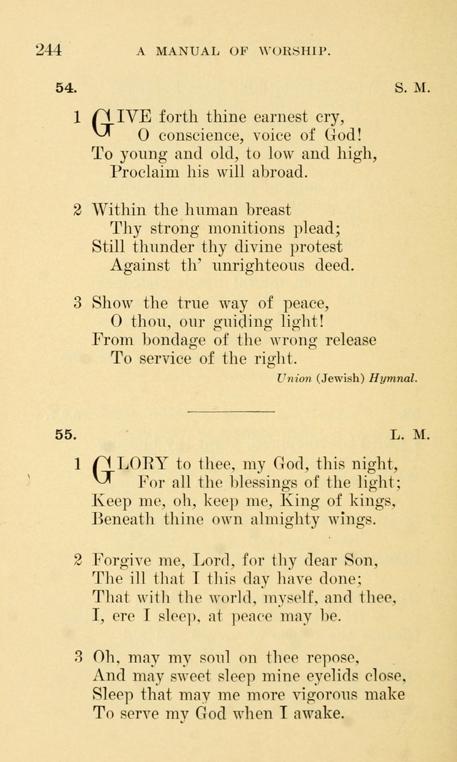 A Manual of Worship: for the chapel of Girard College page 249