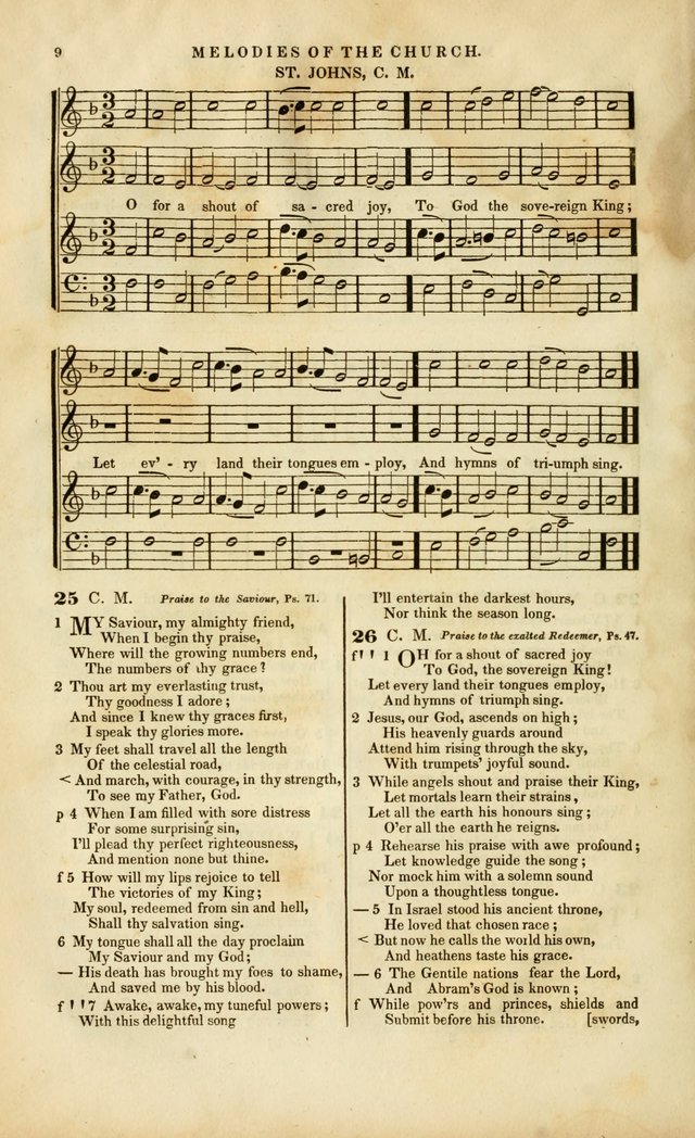 Melodies of the Church: a collection of psalms and hymns adapted to publick and social worship, seasons of revival, monthly concerts of prayer, and various similar occasions... page 10