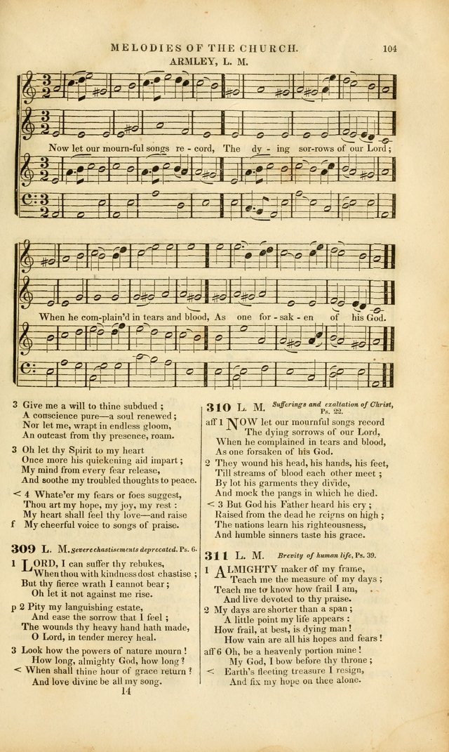 Melodies of the Church: a collection of psalms and hymns adapted to publick and social worship, seasons of revival, monthly concerts of prayer, and various similar occasions... page 105