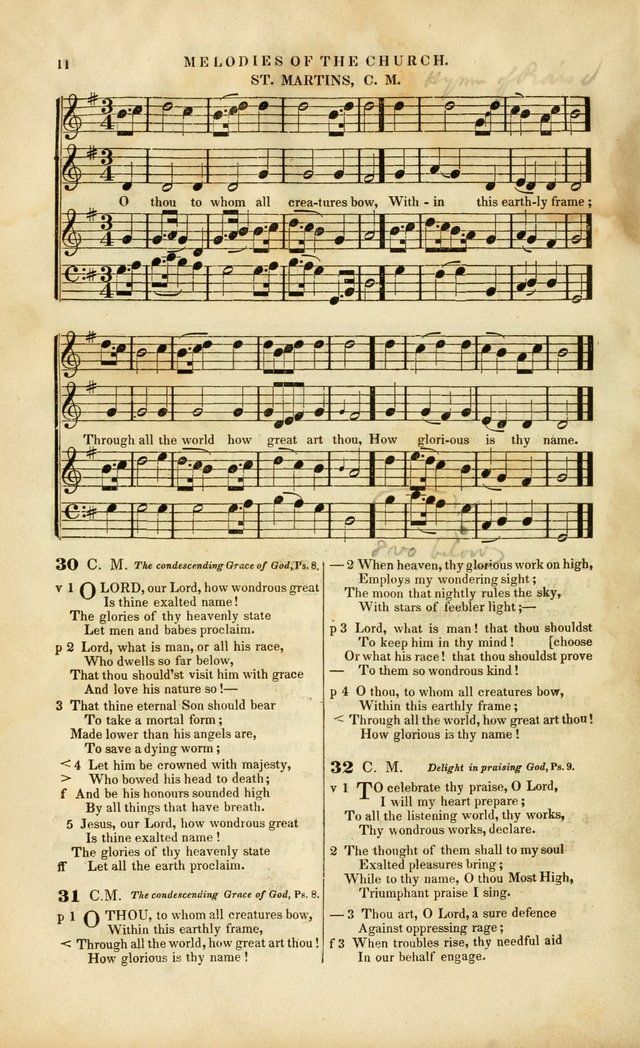 Melodies of the Church: a collection of psalms and hymns adapted to publick and social worship, seasons of revival, monthly concerts of prayer, and various similar occasions... page 12