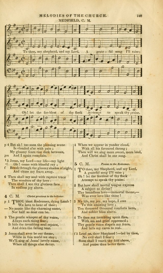 Melodies of the Church: a collection of psalms and hymns adapted to publick and social worship, seasons of revival, monthly concerts of prayer, and various similar occasions... page 149