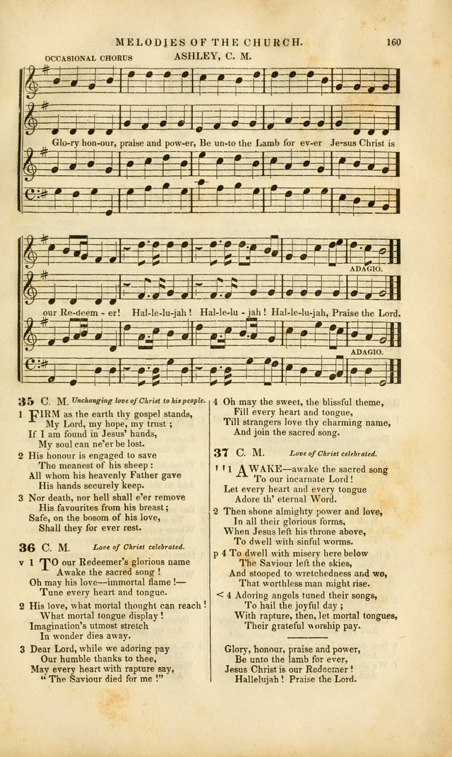 Melodies of the Church: a collection of psalms and hymns adapted to publick and social worship, seasons of revival, monthly concerts of prayer, and various similar occasions... page 161