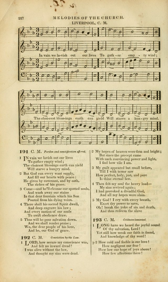 Melodies of the Church: a collection of psalms and hymns adapted to publick and social worship, seasons of revival, monthly concerts of prayer, and various similar occasions... page 218