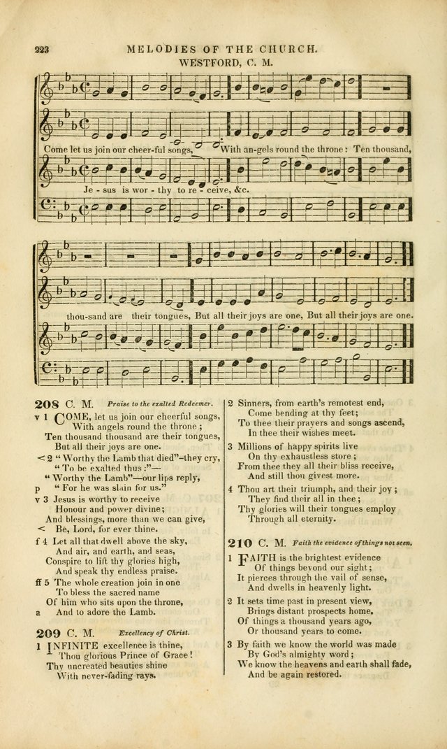 Melodies of the Church: a collection of psalms and hymns adapted to publick and social worship, seasons of revival, monthly concerts of prayer, and various similar occasions... page 224