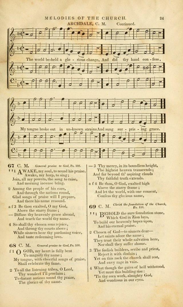 Melodies of the Church: a collection of psalms and hymns adapted to publick and social worship, seasons of revival, monthly concerts of prayer, and various similar occasions... page 25