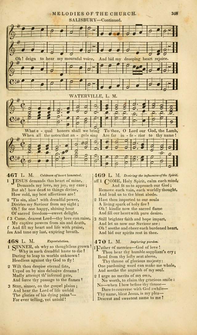 Melodies of the Church: a collection of psalms and hymns adapted to publick and social worship, seasons of revival, monthly concerts of prayer, and various similar occasions... page 309