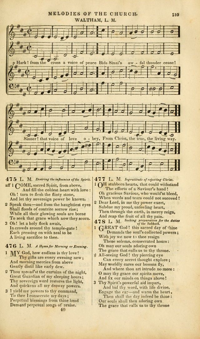 Melodies of the Church: a collection of psalms and hymns adapted to publick and social worship, seasons of revival, monthly concerts of prayer, and various similar occasions... page 311