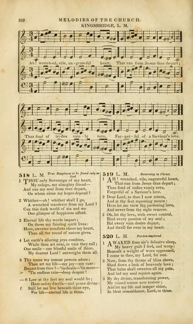 Melodies of the Church: a collection of psalms and hymns adapted to publick and social worship, seasons of revival, monthly concerts of prayer, and various similar occasions... page 324