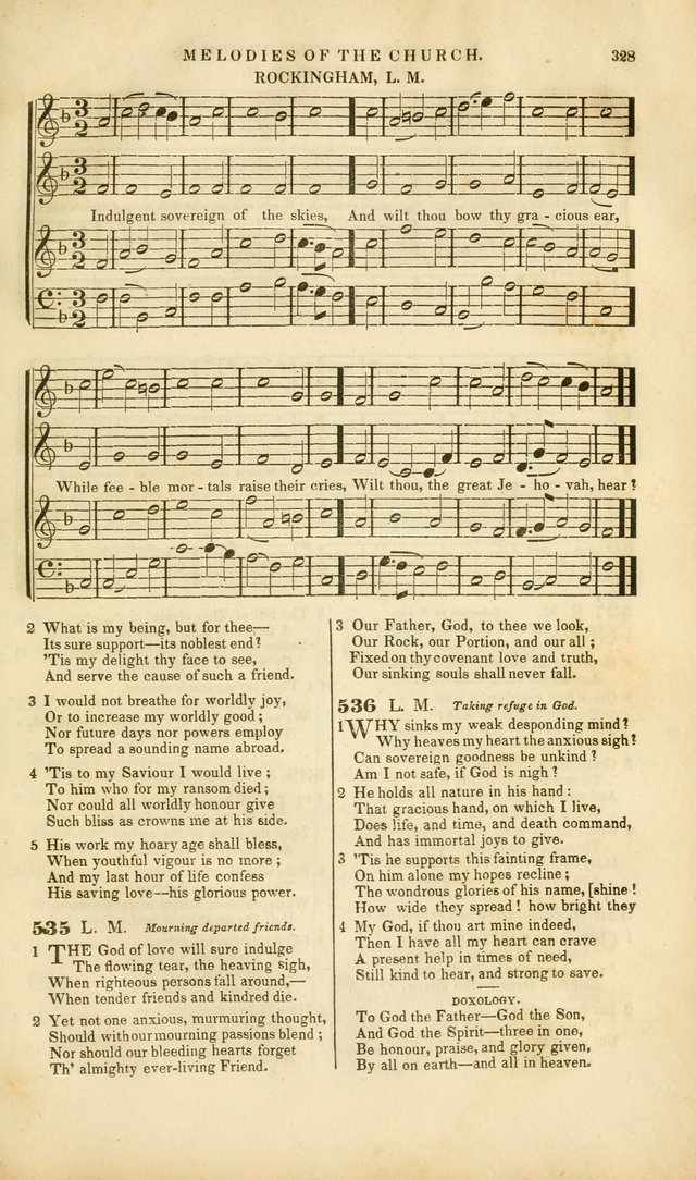 Melodies of the Church: a collection of psalms and hymns adapted to publick and social worship, seasons of revival, monthly concerts of prayer, and various similar occasions... page 329