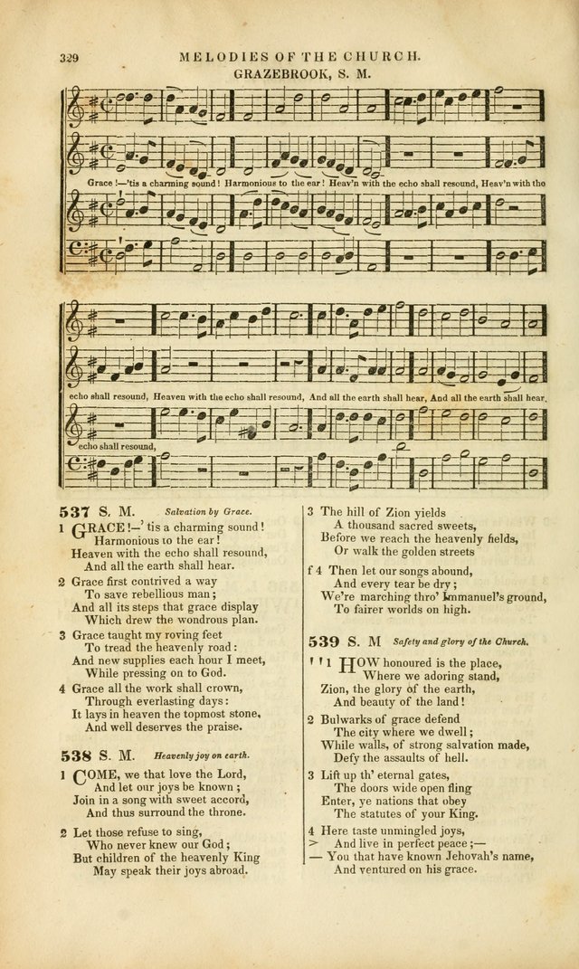 Melodies of the Church: a collection of psalms and hymns adapted to publick and social worship, seasons of revival, monthly concerts of prayer, and various similar occasions... page 330