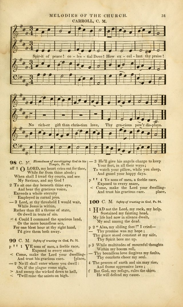 Melodies of the Church: a collection of psalms and hymns adapted to publick and social worship, seasons of revival, monthly concerts of prayer, and various similar occasions... page 35