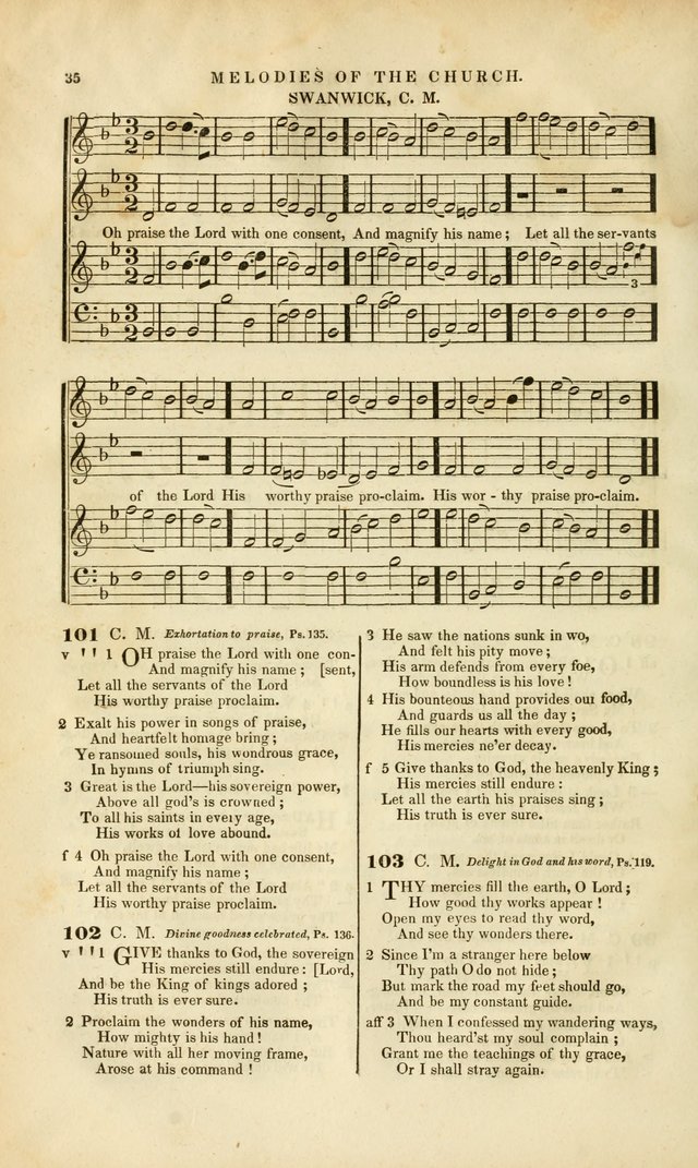 Melodies of the Church: a collection of psalms and hymns adapted to publick and social worship, seasons of revival, monthly concerts of prayer, and various similar occasions... page 36
