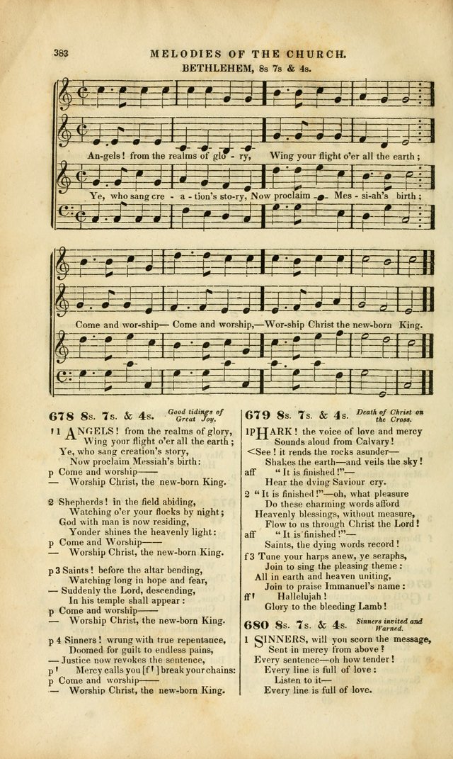 Melodies of the Church: a collection of psalms and hymns adapted to publick and social worship, seasons of revival, monthly concerts of prayer, and various similar occasions... page 384