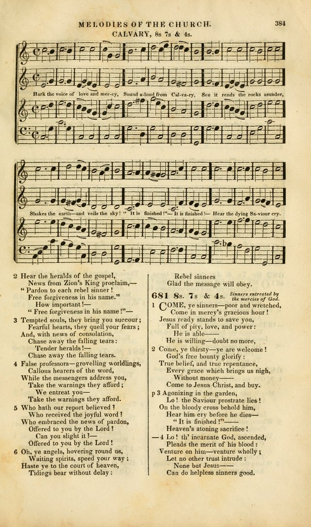 Melodies of the Church: a collection of psalms and hymns adapted to publick and social worship, seasons of revival, monthly concerts of prayer, and various similar occasions... page 385