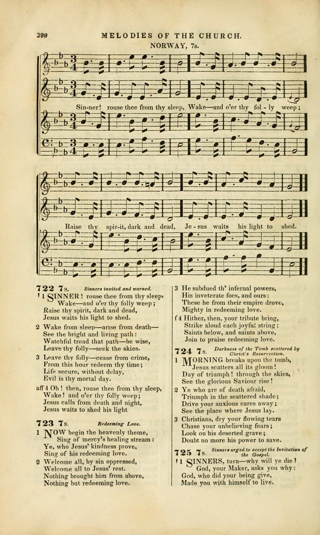 Melodies of the Church: a collection of psalms and hymns adapted to publick and social worship, seasons of revival, monthly concerts of prayer, and various similar occasions... page 400