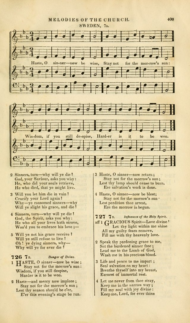 Melodies of the Church: a collection of psalms and hymns adapted to publick and social worship, seasons of revival, monthly concerts of prayer, and various similar occasions... page 401