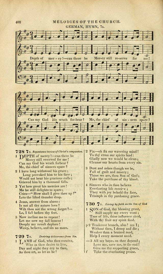 Melodies of the Church: a collection of psalms and hymns adapted to publick and social worship, seasons of revival, monthly concerts of prayer, and various similar occasions... page 402