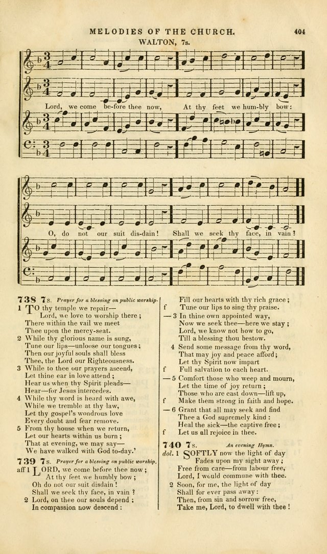 Melodies of the Church: a collection of psalms and hymns adapted to publick and social worship, seasons of revival, monthly concerts of prayer, and various similar occasions... page 405