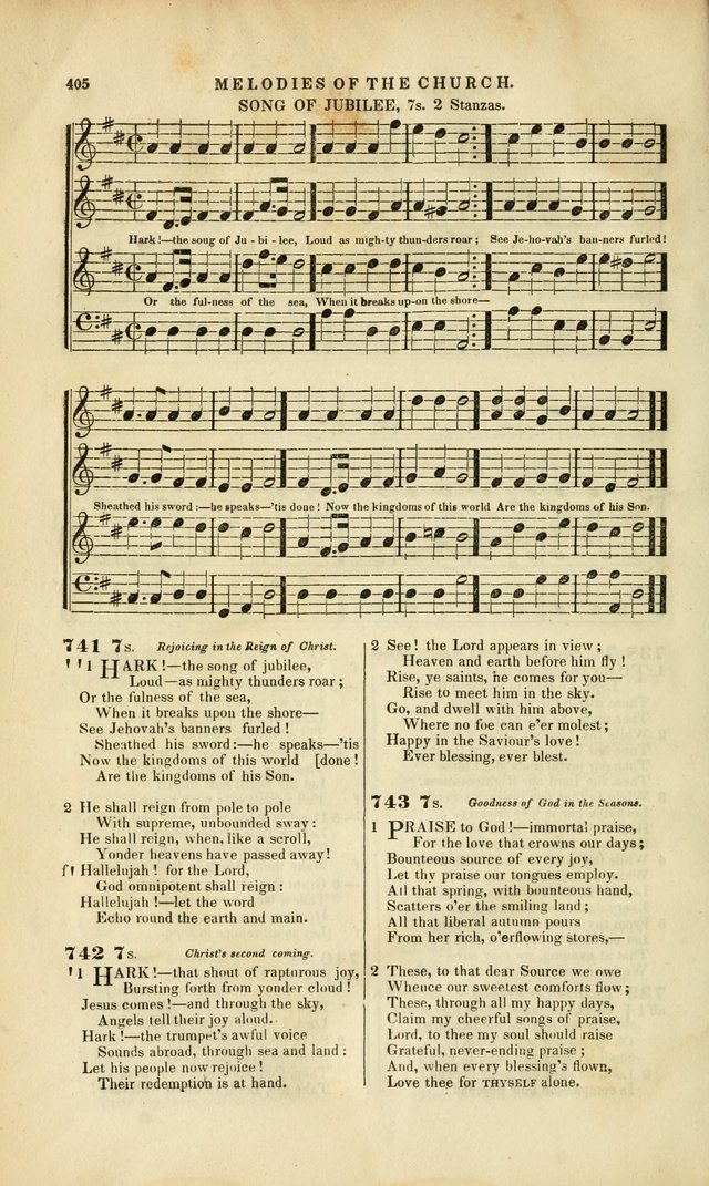 Melodies of the Church: a collection of psalms and hymns adapted to publick and social worship, seasons of revival, monthly concerts of prayer, and various similar occasions... page 406