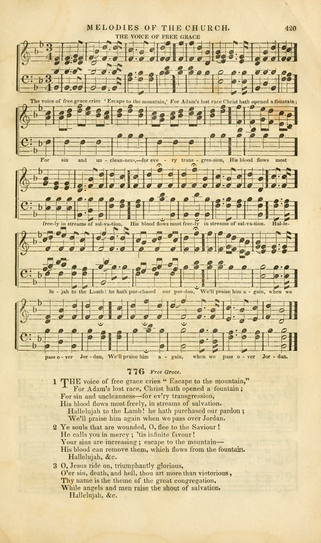 Melodies of the Church: a collection of psalms and hymns adapted to publick and social worship, seasons of revival, monthly concerts of prayer, and various similar occasions... page 419
