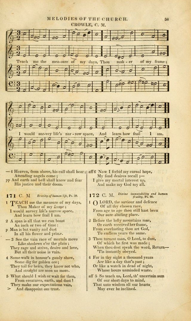 Melodies of the Church: a collection of psalms and hymns adapted to publick and social worship, seasons of revival, monthly concerts of prayer, and various similar occasions... page 59