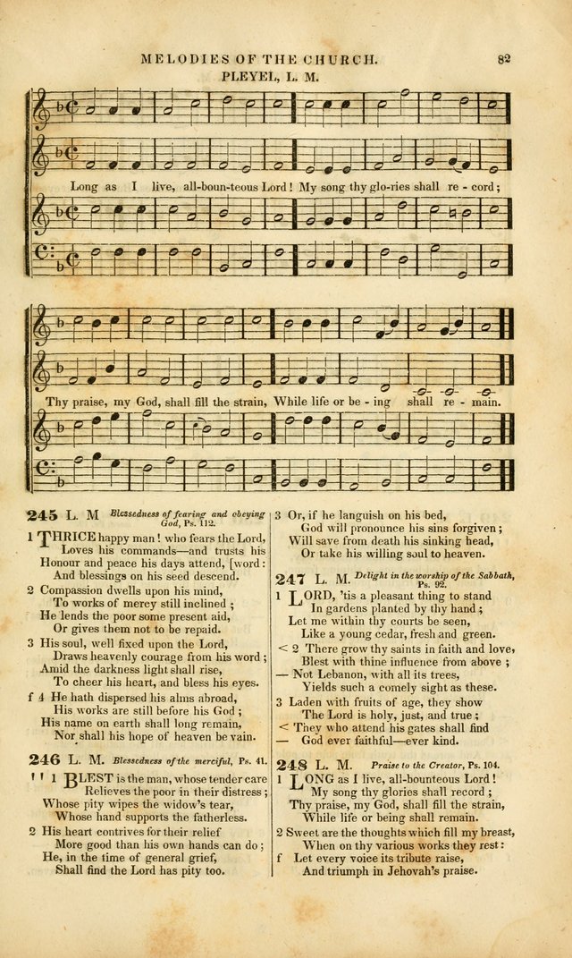 Melodies of the Church: a collection of psalms and hymns adapted to publick and social worship, seasons of revival, monthly concerts of prayer, and various similar occasions... page 83