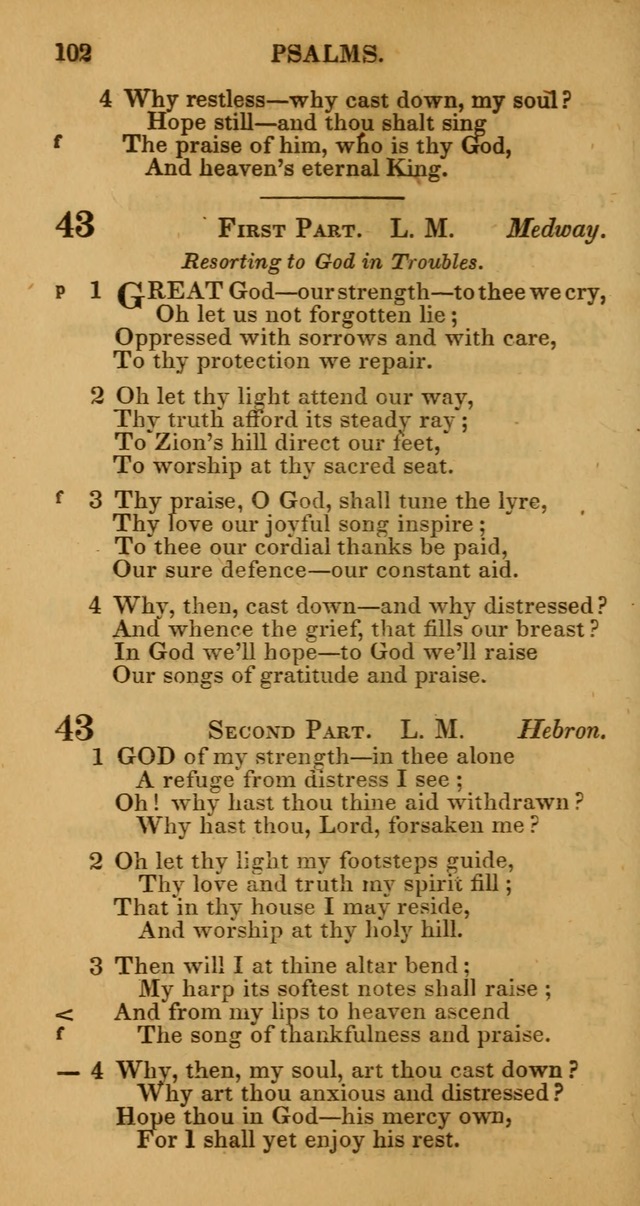 Manual of Christian Psalmody: a collection of psalms and hymns for public worship page 104