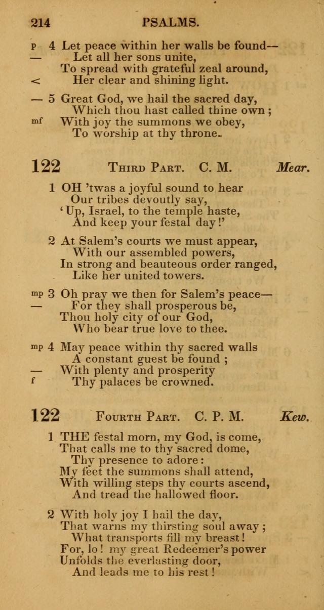 Manual of Christian Psalmody: a collection of psalms and hymns for public worship page 216