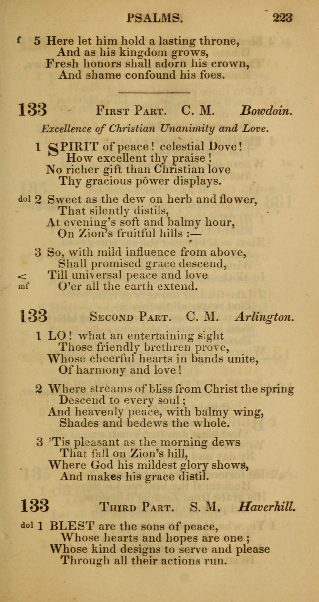 Manual of Christian Psalmody: a collection of psalms and hymns for public worship page 225