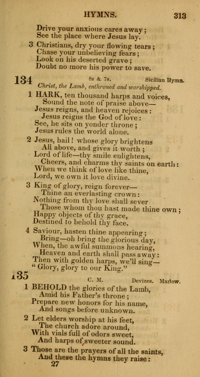 Manual of Christian Psalmody: a collection of psalms and hymns for public worship page 315