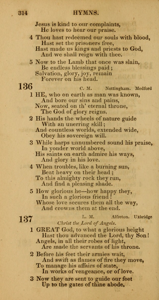 Manual of Christian Psalmody: a collection of psalms and hymns for public worship page 316