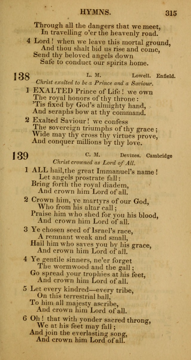 Manual of Christian Psalmody: a collection of psalms and hymns for public worship page 317