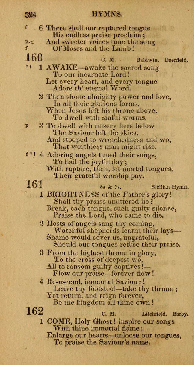 Manual of Christian Psalmody: a collection of psalms and hymns for public worship page 326