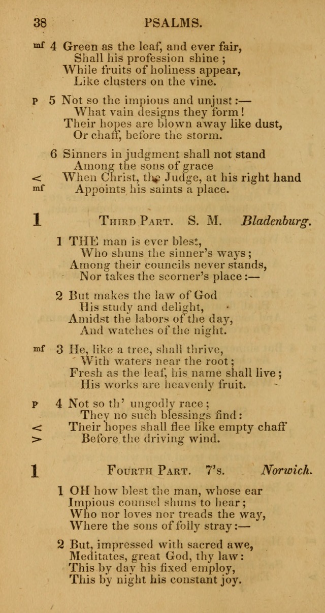 Manual of Christian Psalmody: a collection of psalms and hymns for public worship page 38