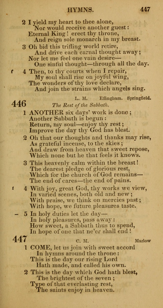 Manual of Christian Psalmody: a collection of psalms and hymns for public worship page 449