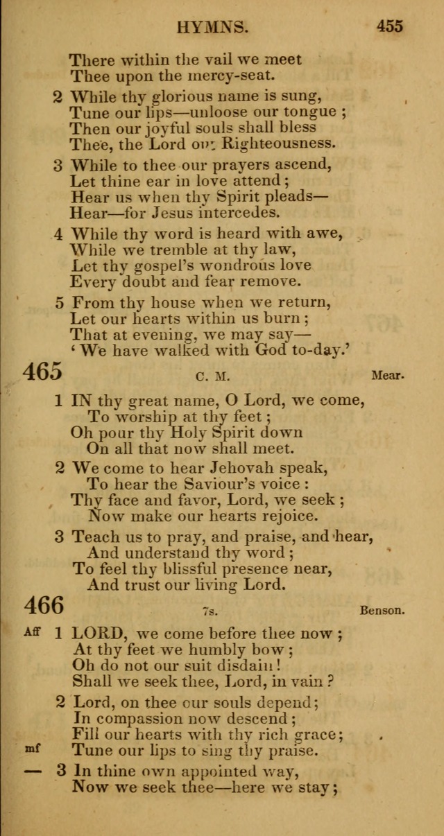 Manual of Christian Psalmody: a collection of psalms and hymns for public worship page 457