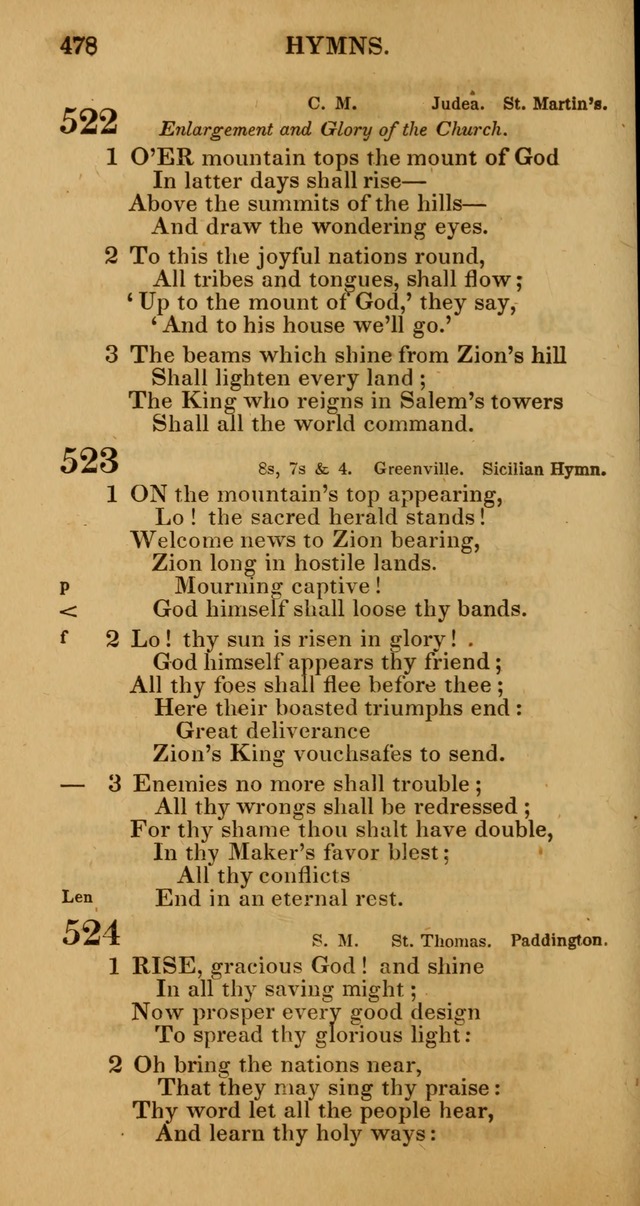 Manual of Christian Psalmody: a collection of psalms and hymns for public worship page 480