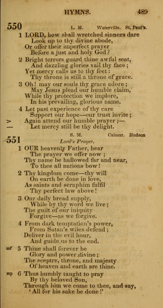 Manual of Christian Psalmody: a collection of psalms and hymns for public worship page 491