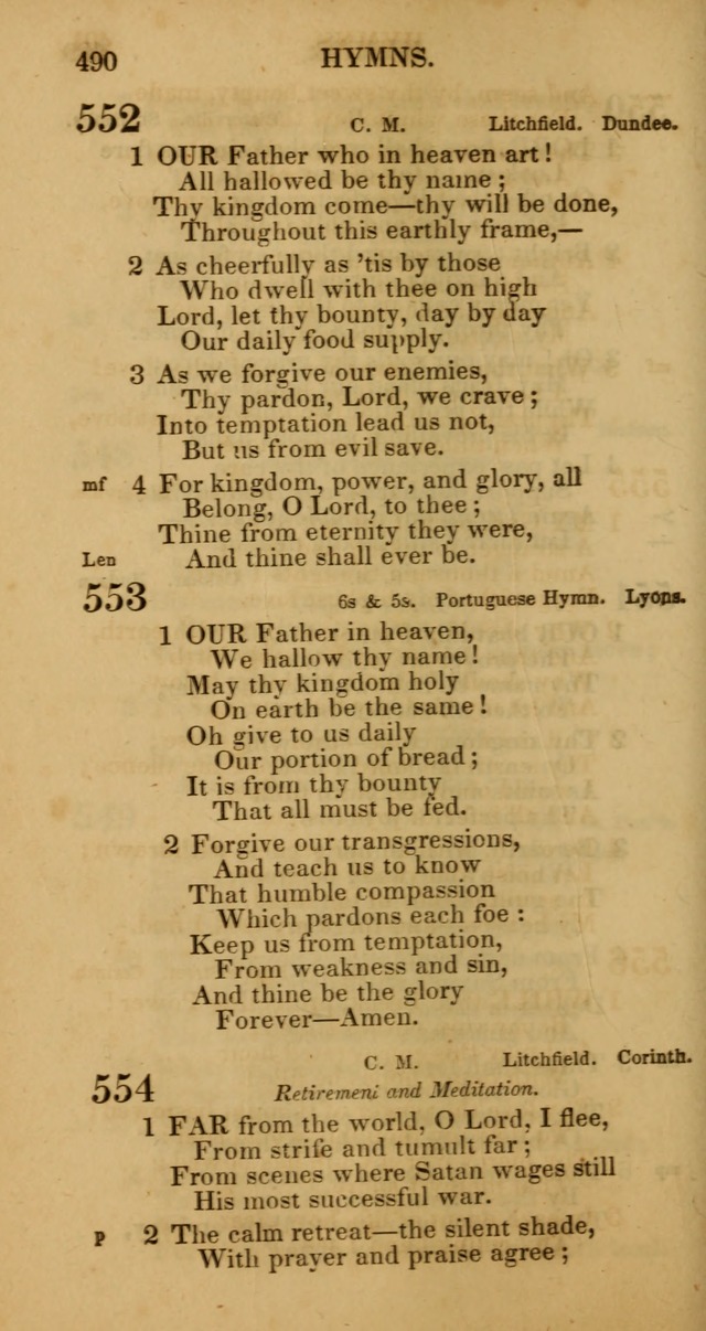 Manual of Christian Psalmody: a collection of psalms and hymns for public worship page 492