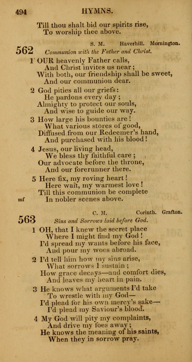 Manual of Christian Psalmody: a collection of psalms and hymns for public worship page 496