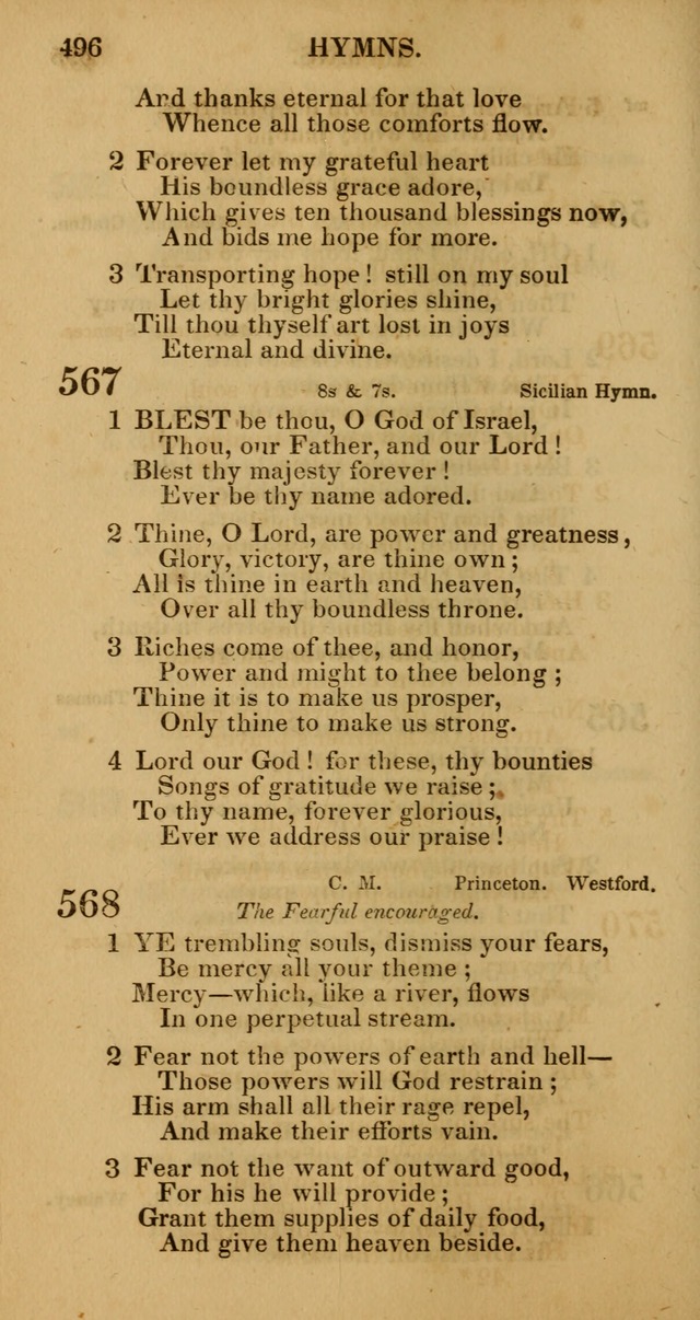 Manual of Christian Psalmody: a collection of psalms and hymns for public worship page 498