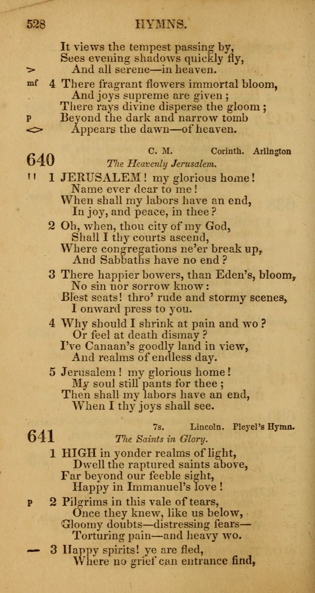 Manual of Christian Psalmody: a collection of psalms and hymns for public worship page 530