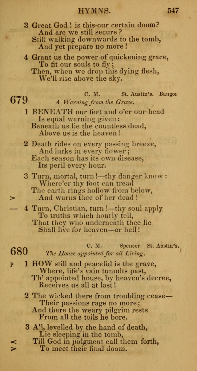 Manual of Christian Psalmody: a collection of psalms and hymns for public worship page 549