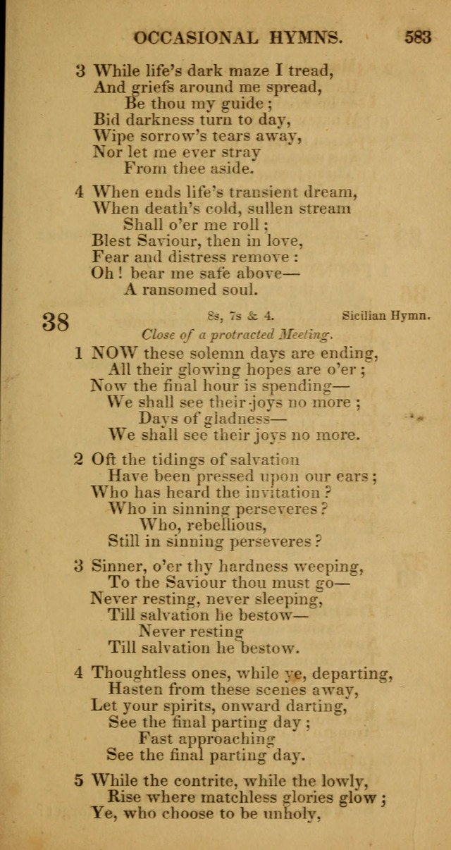 Manual of Christian Psalmody: a collection of psalms and hymns for public worship page 585