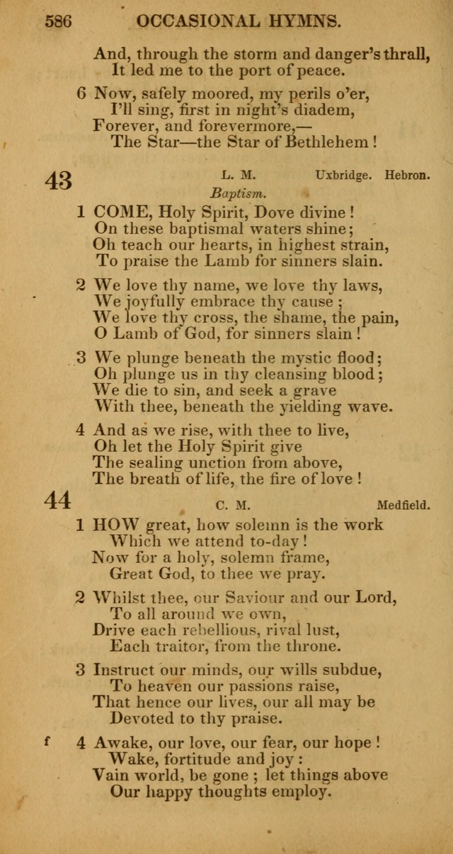 Manual of Christian Psalmody: a collection of psalms and hymns for public worship page 588