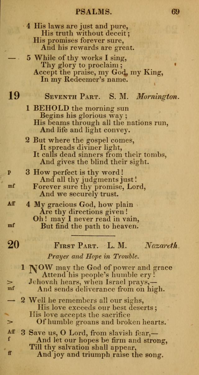 Manual of Christian Psalmody: a collection of psalms and hymns for public worship page 71