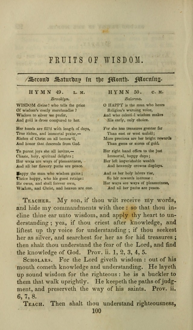 Manual of Devotion: or religious exercises for the morning and evening of each day of the month, for the use of schools and private families page 102